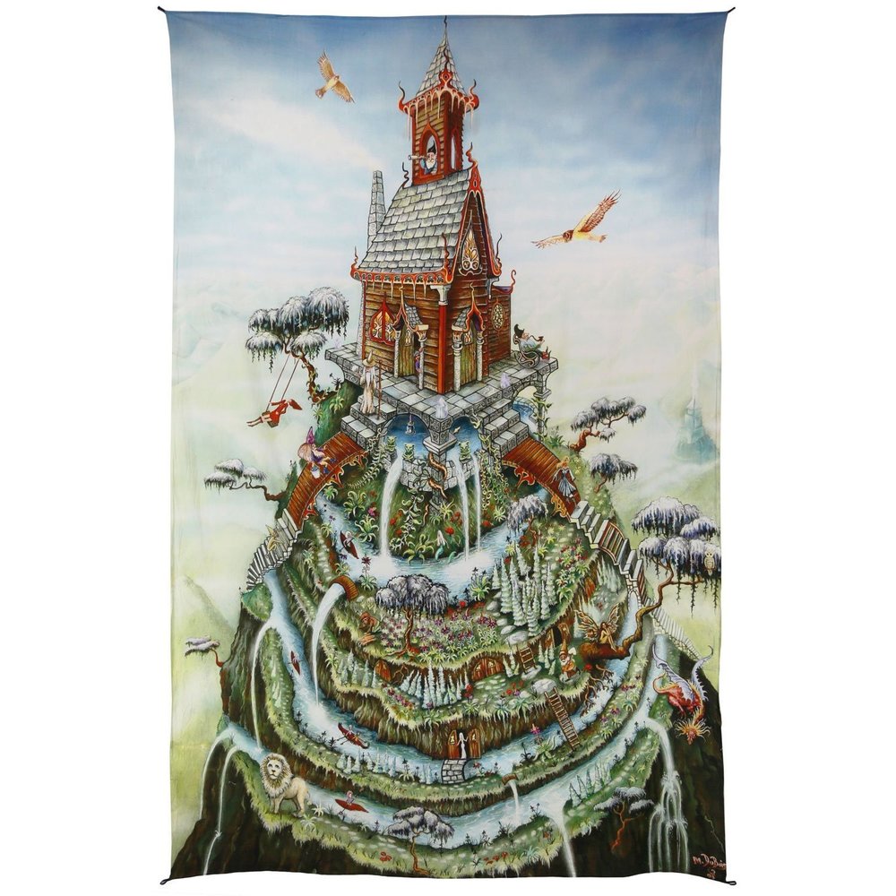 Mike Dubois Mountain House Heady Art Print Mini Tapestry 30x45